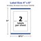 Avery Durable Waterproof Rectangle Labels with Sure Feed, 4" x 6"